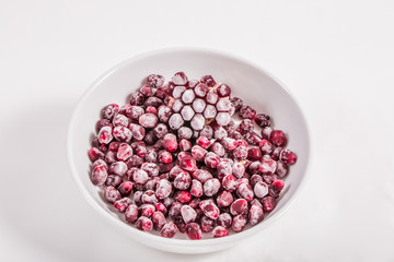 Frozen pomegranate