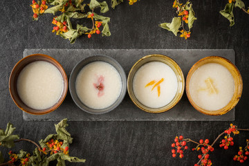 天然麹の甘酒　 delicious sweet alcoholic drink japan © norikko