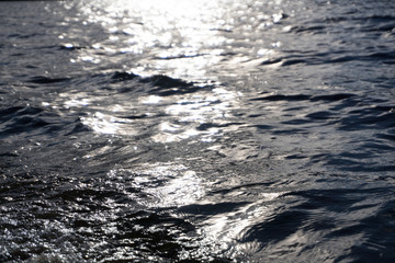 Beautiful sunset on the river