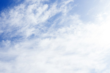 Fototapeta premium Blue sky with clouds closeup