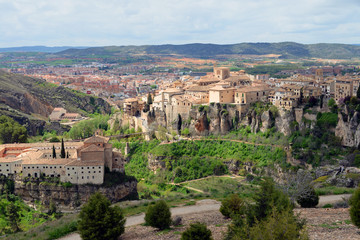 Fototapeta na wymiar Panorama von Cuenca Spanien
