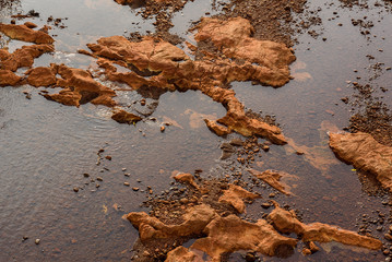 The river dryed with hardlight