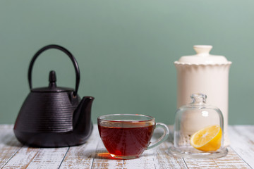 Back tea teapot