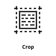 Crop thin line icon