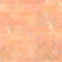 Vector texture of abstract handwritten texts, vintage collage