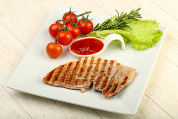 Grilled port steak