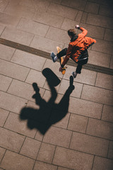 high angle view of skateboarder performing trick © LIGHTFIELD STUDIOS