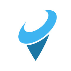 Map point icon. Vector illustration.