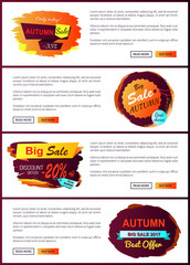 Obraz premium Fall Autumn Sale 2017 Best Offer Special Discount