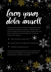 Minimalist Christmas flyer/card template