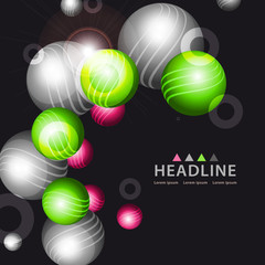 Brochure header layout template