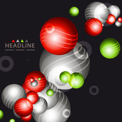 Brochure header layout template