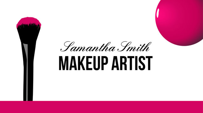 Makeup Artist Business Card Images