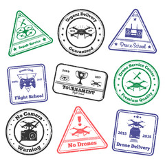 Obraz premium Remote Aircraft Stamps Collection