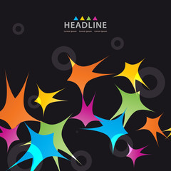 Brochure header layout template