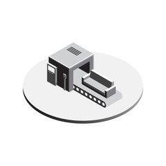 Factory Conveyor System isometric