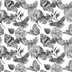 Exotic  butterfly wild insect pattern in a watercolor style. Full name of the insect:  butterfly. Aquarelle wild insect for background, texture, wrapper pattern or tattoo.