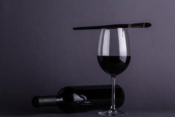 Red wine and art