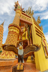Fototapeta na wymiar Wat Tum-sua (Tiger cave temple), Beautyful buddhism temple in Kanchanaburi province, Thailand.