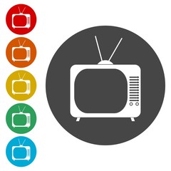 Retro TV Icon 