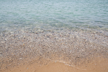 Picturesque landscape and clear blue waters at Lake Michigan