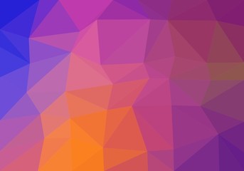 Colorful background consisting of triangles of different colors in a row next to each other and one below the other. Pixel abstract background. Mosaic of geometric elements 
