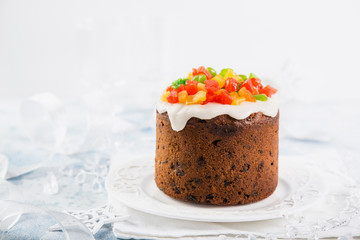 Traditional Christmas fruit cake