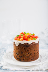 Traditional Christmas fruit cake