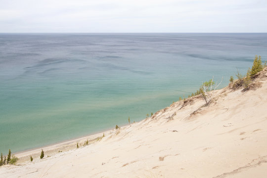 Pristine dunes  at Lake Michigan