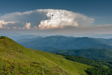 Fototapeta premium Beautiful landscape of Carpathian mountains