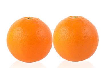 Orange fruit isolated on white background