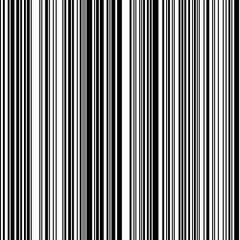 Black and White Straight Vertical Variable Width Stripes