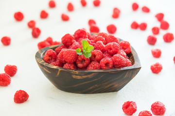 Red rasberries fruit