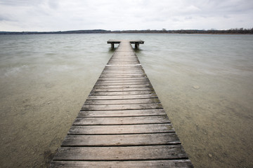 Obraz premium Auszeit und Ruhe am Ammersee in Bayern