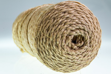 roll of rope with tools