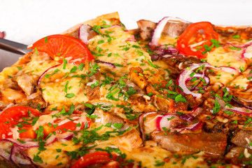 Beef pizza