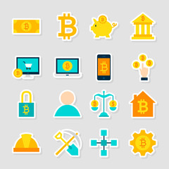 Cryptocurrency Bitcoin Stickers