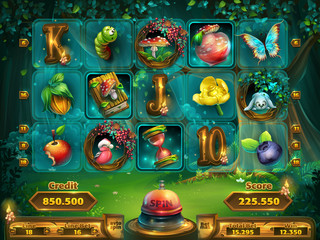 Playing field slots game for game user interface © nearbirds