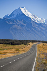 Mount Cook, der Höchste Berg Neuseelands, Alpen,Südinsel