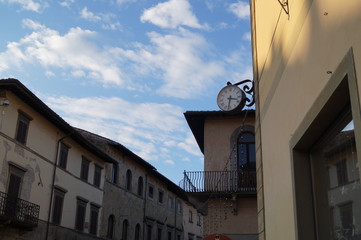 Fototapeta na wymiar Old Clock in SanSepolcro, Italy