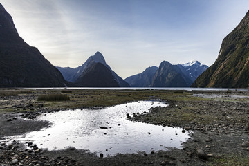 Der Milford sound im Fjordland von Neuseeland,S&uuml;dinsel