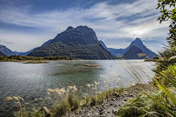 Der Milford sound im Fjordland von Neuseeland,S&uuml;dinsel