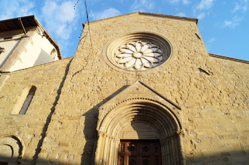 Beautiful church in San Sepolcro, Tuscany, Italy