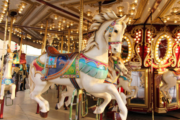 Vintage carousel horse - Powered by Adobe