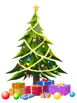 vector for Christmas tree
