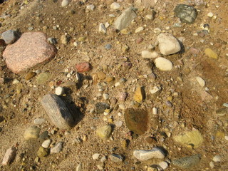 Sand and stones