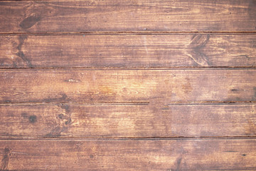 Naklejka premium Brown wooden background. Old vintage texture of bark wood, table or floor in vintage hipster style. Flat lay. Nature concept.