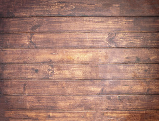 Brown  soft wood surface as background, wooden texture planks.