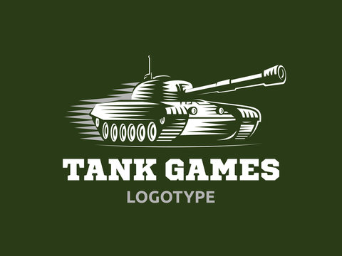 Tank logo - vector illustration, emblem design