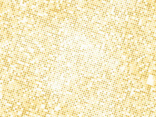 Gold sequins texture. Abstract halftone background. Vector golden pattern of round elements.